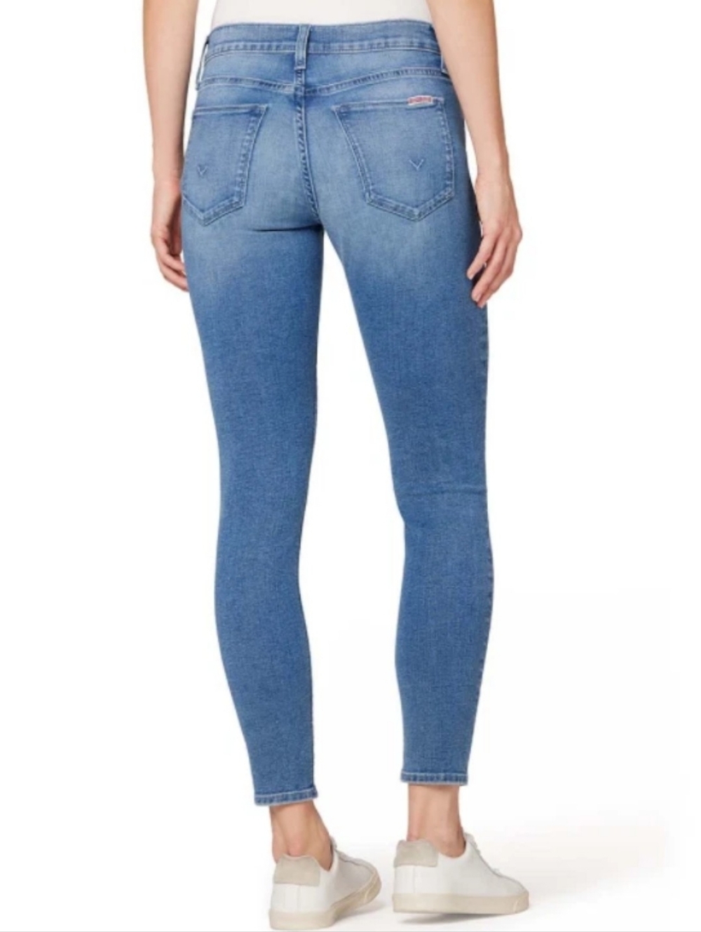 Hudson Natalie Mid Rise Skinny Jean in Medium Wash - Picture 2 of 11